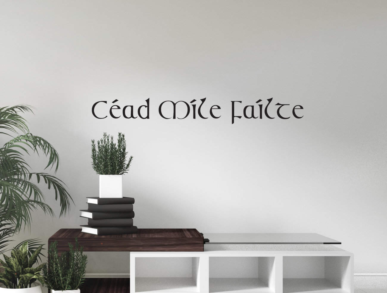 Failte Sticker Welcome people to your home with this Cead Mile Failte wall art decal