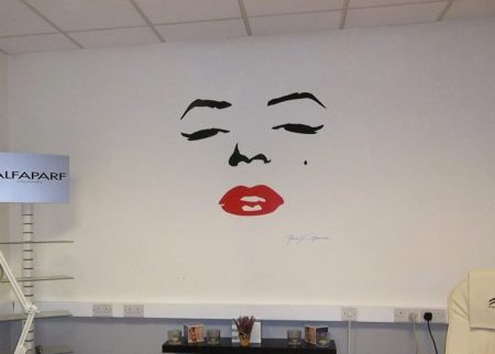 Marilyn Monroe face wall decal sticker