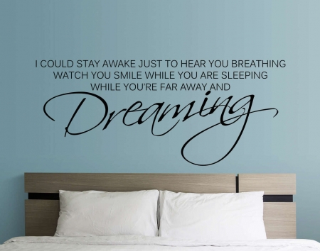 Watch you dreaming wall decal sticker