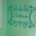 Bathroom wall decal sticker