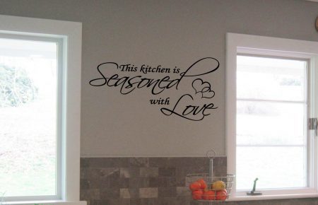 Seasoned with love wall decal sticker