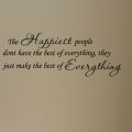 Happiest people wall decal sticker