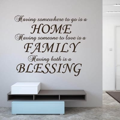 thumbnail image 2 of Vinyl Wall Sticker Quote 'Because Someone In Heaven' - Removable Art Deco 2 of 5