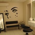 Beauty face stars wall art decal