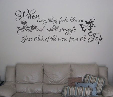 View from the top wall decal sticker