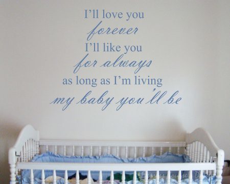 I'll love you forever wall decal sticker