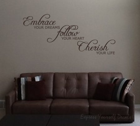 Embrace your dreams wall decal sticker