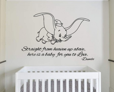 Dumbo - Straight from heaven wall decal sticker