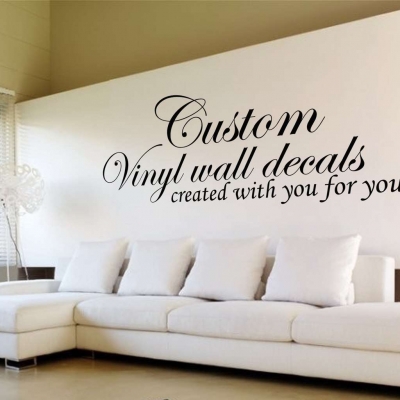 Decal Mural decor Sticker Personalised Wall Art Design Your Own Quote! 