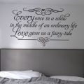 Love gives us a fairy-tale wall decal