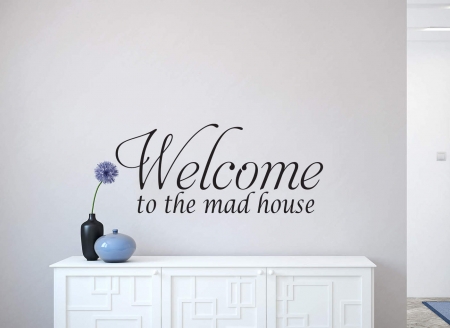 Mad house wall decal | wall art decal sticker