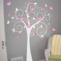 Swirl tree wall art decal