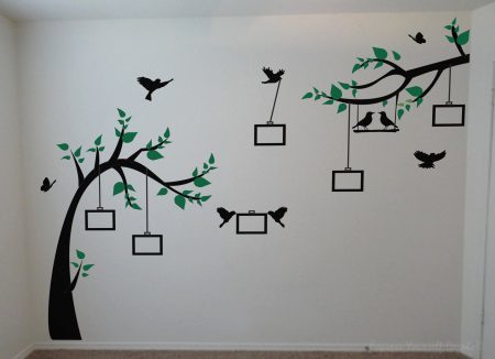 Photo tree wall decal