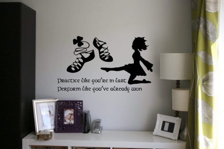 Irish dance practice wall decal, Irish Dance Wall Decals, Irish dance wall stickers