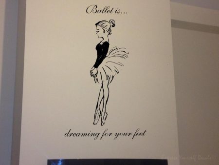 Ballet wall art decal
