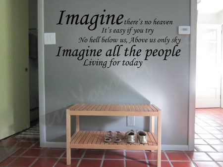 Imagine wall art decal