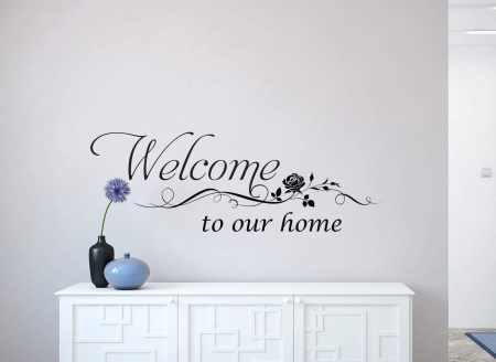 Welcome wall art decal