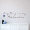 Family story wall decal