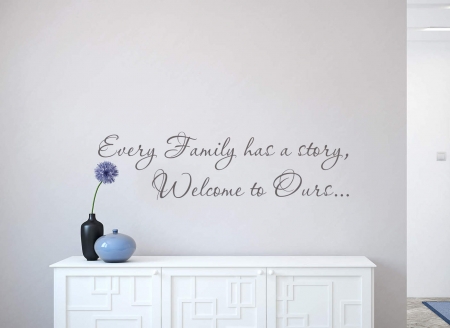 Family story wall decal
