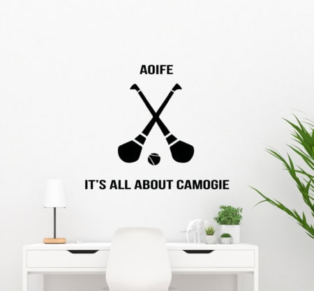 Camogie Wall Decal Sticker
