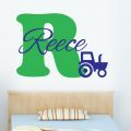 Tractor personalised wall art decal sticker