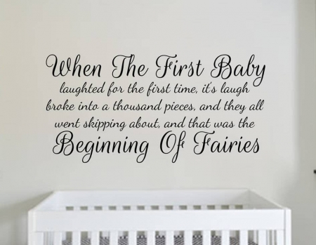 Peter Pan first baby laughed decal sticker