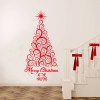 Christmas tree decal sticker, Merry Christmas personalised tree decal sticker, Christmas wall stickers