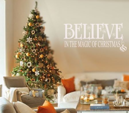 Believe wall art decal sticker