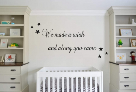 We made a wish wall decal