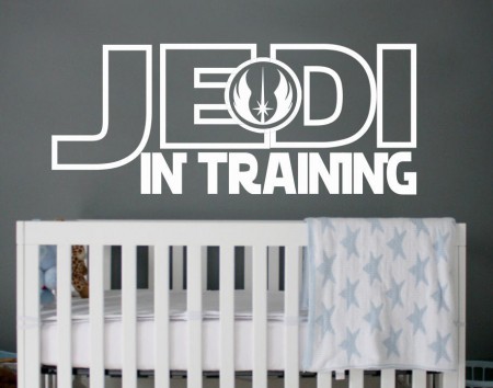 Star Wars Jedi in training wall decal