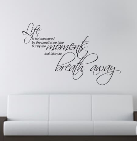 Life moments wall art decal sticker