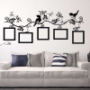 Bird photo frame branch wall decal