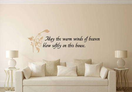 Warm winds of heaven wall decal sticker