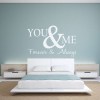 You & Me forever and always wall decal sticker
