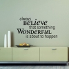 Something wonderful wall decal sticker