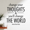 Change the world wall decal