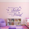 Sisters friends wall decal sticker