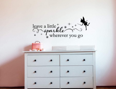 A little sparkle wall decal sticker | fairy wall decal sticker