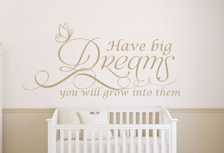 Big dreams wall decal sticker