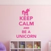 Keep calm and be a unicorn wall decal sticker