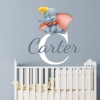Personalised Dumbo name wall decal