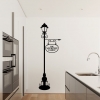 Personalised Lamp post wall decal sticker