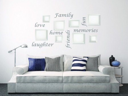Picture Collage Words Wall Decal