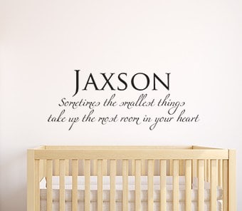 Personalised Smallest Things Wall Decal