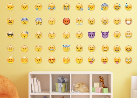 Emoji Pack Wall Decal Sticker Set