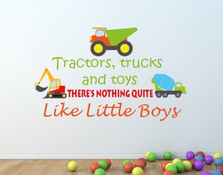 Tractors, Trucks and Toys Wall Sticker