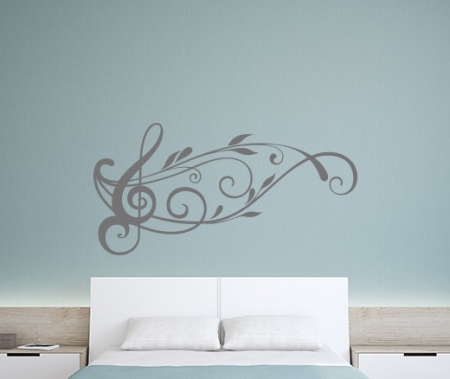Music Note Design Wall Decal
