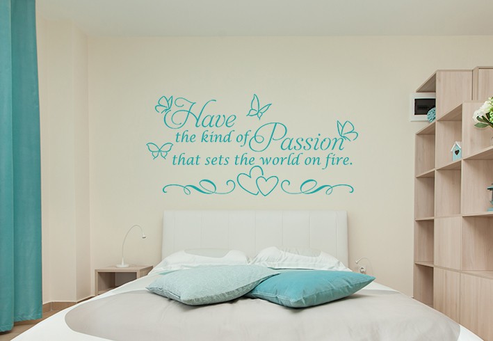 Inspire yourself with this beautiful Passion Wall Decal Sticker by eydecals