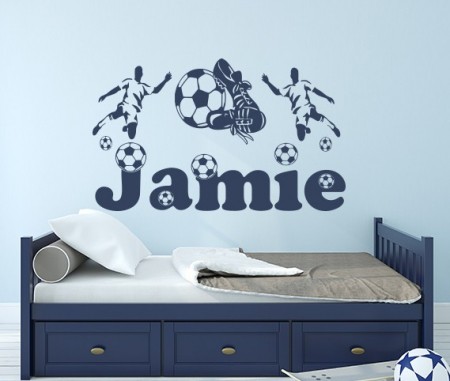 Football Name Wall Sticker