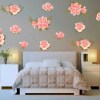 Pink Rose Flower Wall Decal Set, Pretty Pink Graphic Flower Wall Decal Set, wall decal, wall sticker, wall decals ireland, flower wall stickers,